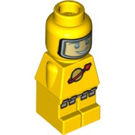 Lego mikrofigurka kosmonauta, žlutá (4560454)